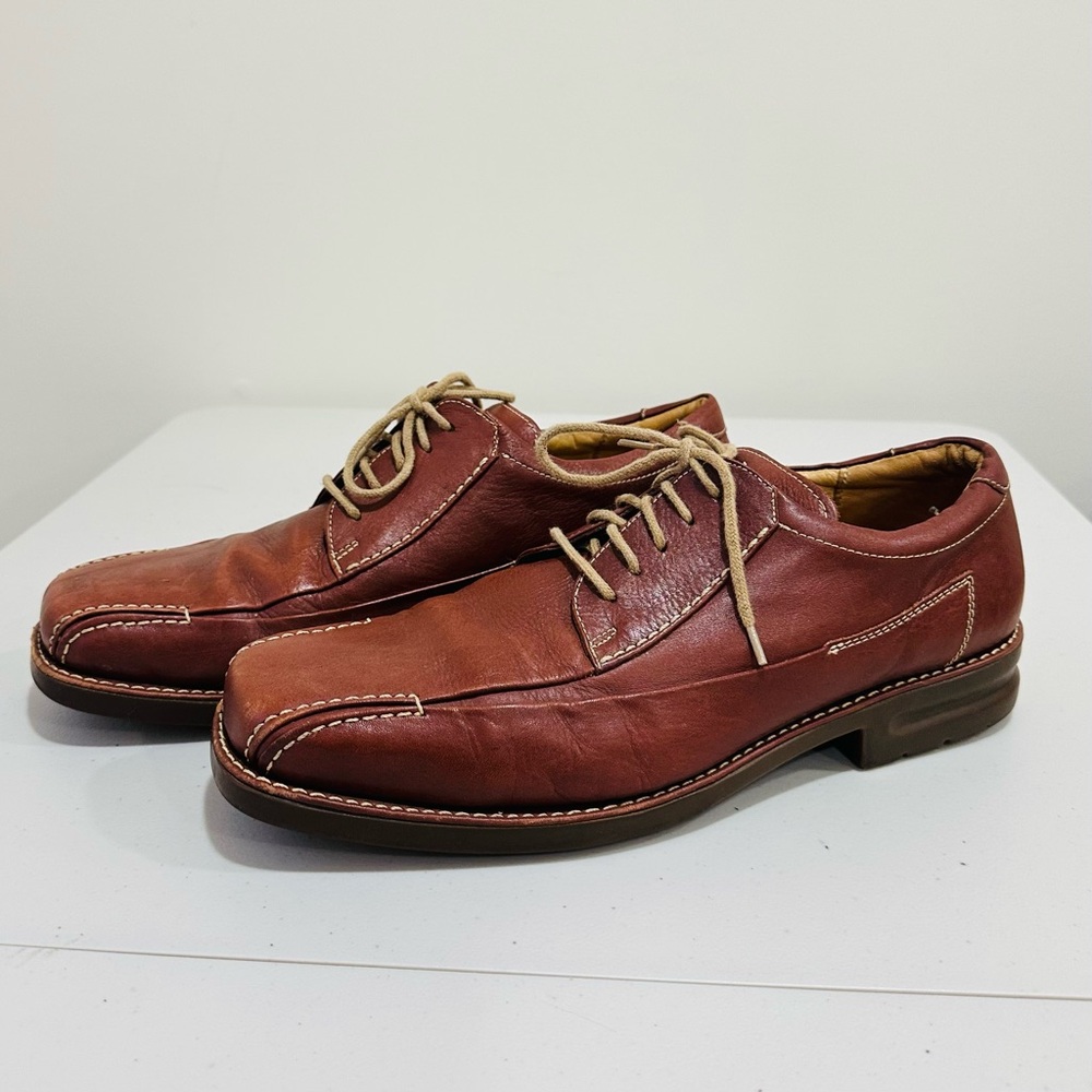 Sandro‎ Moscoloni Men’s Leather Brown Dress Shoes Square Toe Size 11D